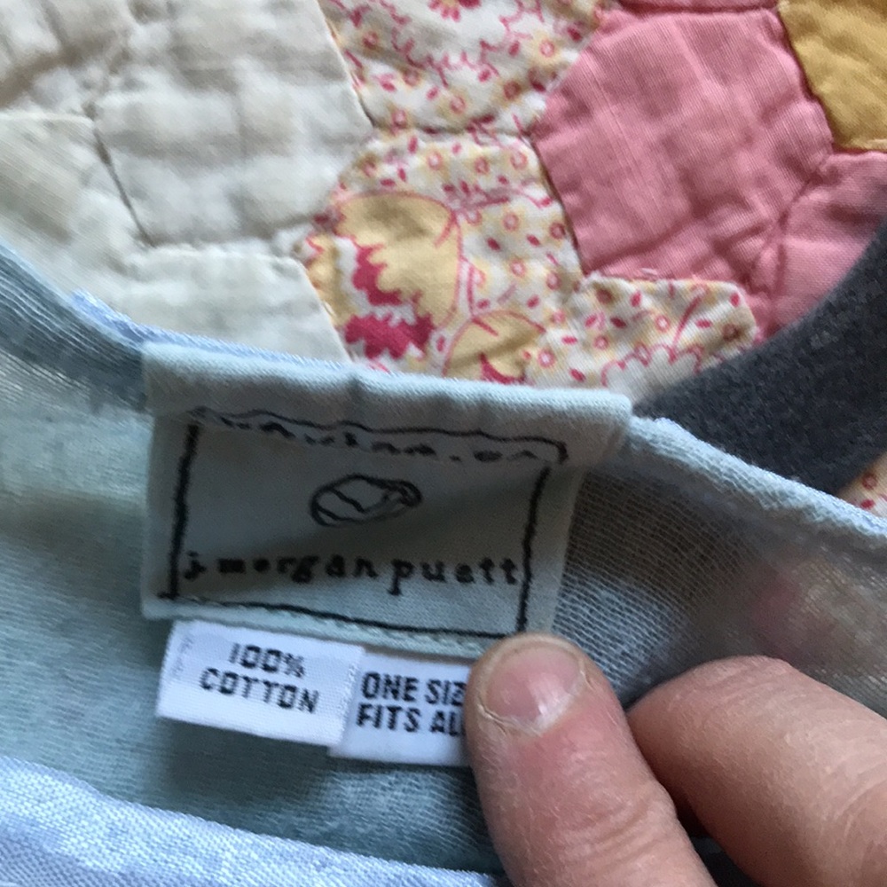 J. Morgan Puett blue gauze top - Picture 3 of 6